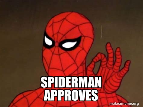 Spiderman Approves Spiderman Care Factor Zero Make A Meme