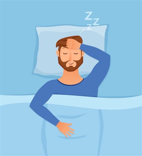 Premium Vector Sleeping Man Illustration