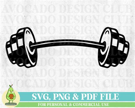 Dumbell SVG Barbell Svg Weight Lifting SVG Gym Equipment Etsy