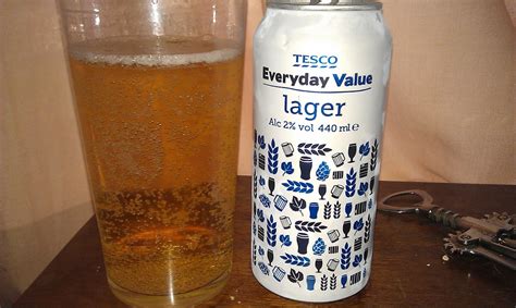 Beer Review Tesco Value Lager Hywels Big Log 59 Off