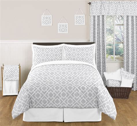 Diamond Gray And White Bedding Grey And White Bedding White Bed Set