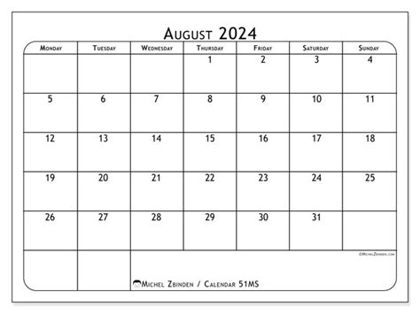 Calendar August 2024 51ms Michel Zbinden Nz