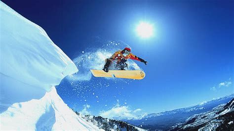 Snowboarding Jumps Beautiful Winter Sports Wallpaper Download 3840x2160
