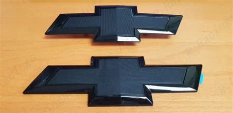 New Gloss Black Front And Tailgate Bowtie Emblem Silverado 1500 2500 Hd