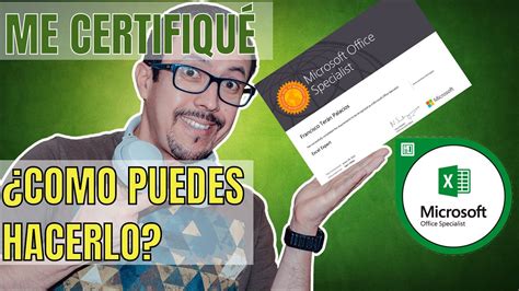 Como obtener una CERTIFICACIÓN en Excel Microsoft Office Specialist