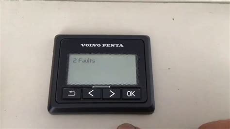 How To Read Active Fault Codes On A Volvo Penta 25 Engine Display