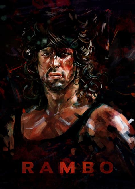 Rambo Poster By Dmitry Belov Displate Original Movie Posters