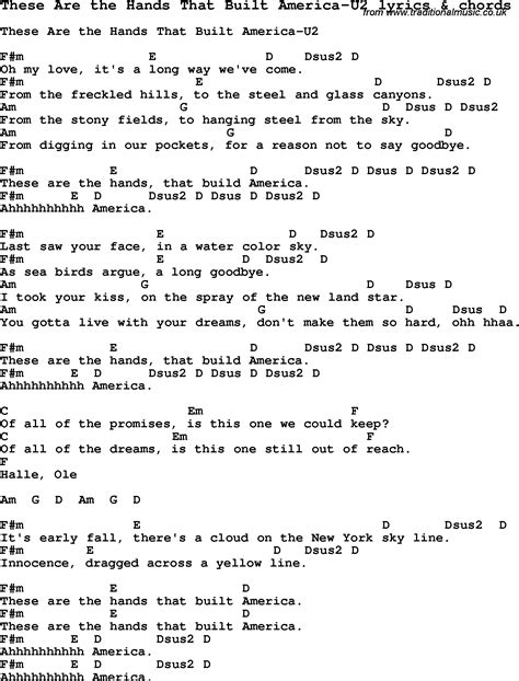 Gb then you won't betelgeuse, spoken: u2 hands that built america