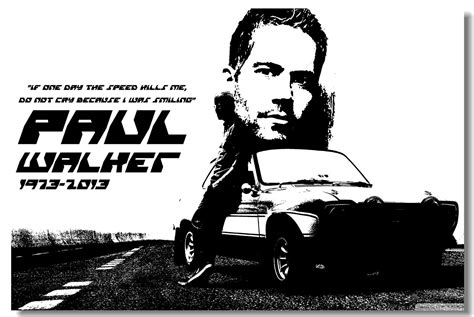 Fast And Furious 7 Movie Ff7 Paul Walker Poster Silk Wall Poster 36x24
