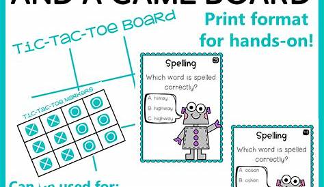 Spelling Game Print and Digital 3rd Grade - The Teacher Next Door