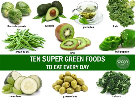 Ten Super Green Foods To Eat Every Day