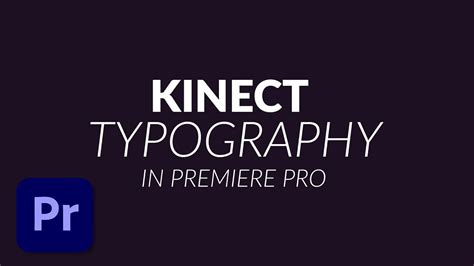 How To Create A Kinetic Typography Animation In Premiere Pro Tutorial