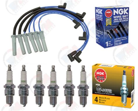 Ngk Platinum Spark Plugs And Wire Set For 1996 2000 Dodge Grand Caravan 3
