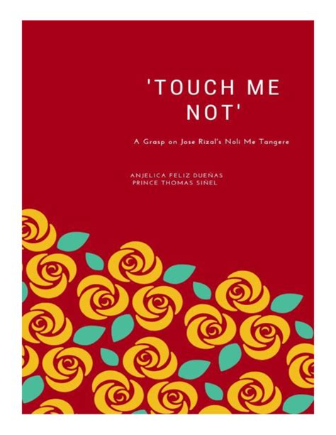 Noli Me Tangere Touch Me Not By Jose Rizal 2006 Uk B Format Vrogue