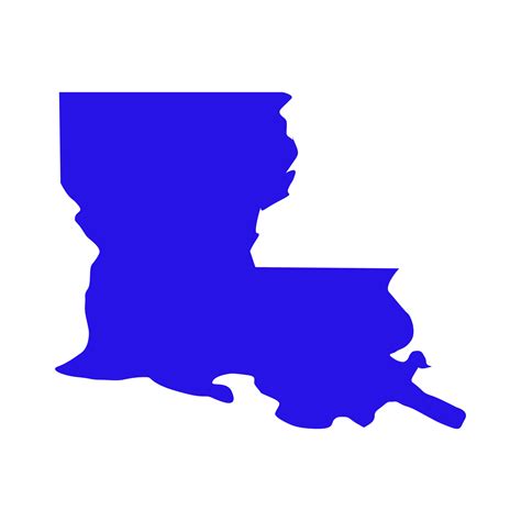 Louisiana Map On White 4143974 Vector Art At Vecteezy
