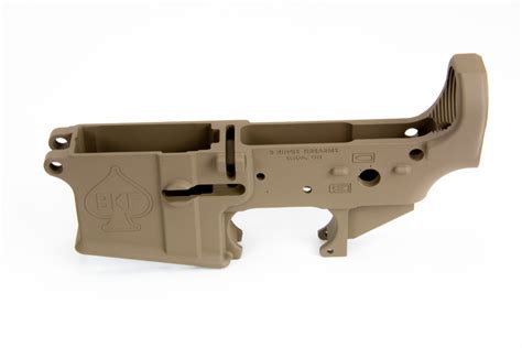 Bkf Ar15 Stripped Lower Receiver Fde Cerakote