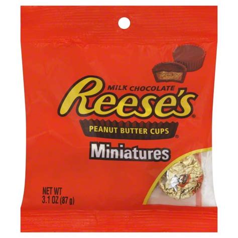 reese s peanut butter miniatures milk chocolate 3 1 oz