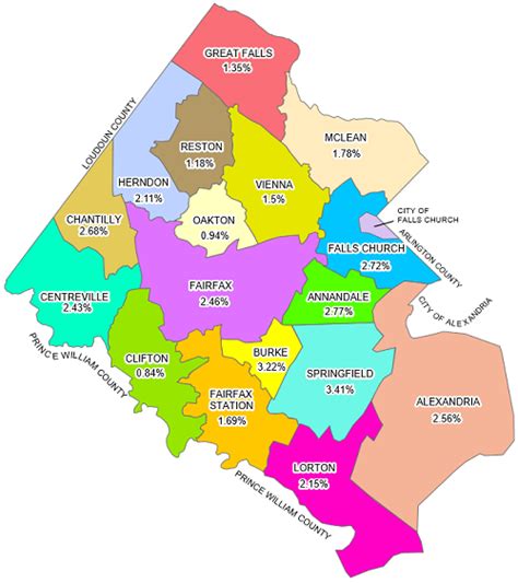 Fairfax County Va Zip Code Map Zip Code Map Fairfax County County Map