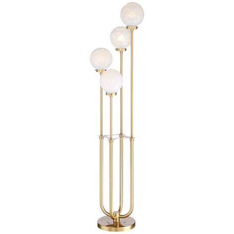 From the franklin iron works brand of lighting, the design features exquisite white cased glass buds atop a metal frame reminiscent of tree branches or waving grass. Possini Euro Candida Warm Gold 4-Light LED Floor Lamp - #80Y31 | Lamps Plus