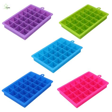 Yi Hong Diy Big Ice Cube Mold Square Shape Silicone Ice Cube Tray Fruit