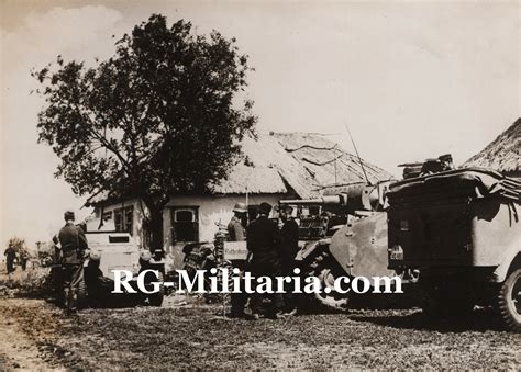 Ww2 German Press Photo Panzerregiment 25 Rothenburg In Eastern