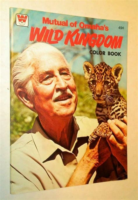 Mutual Of Omahas Wild Kingdom 1976 Coloring Book Whitman Animal