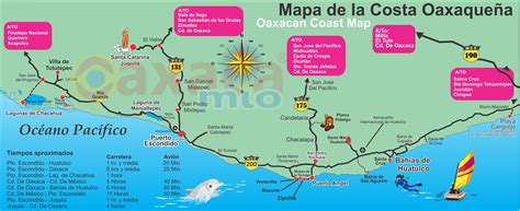 Mapa De Costa Oaxaca