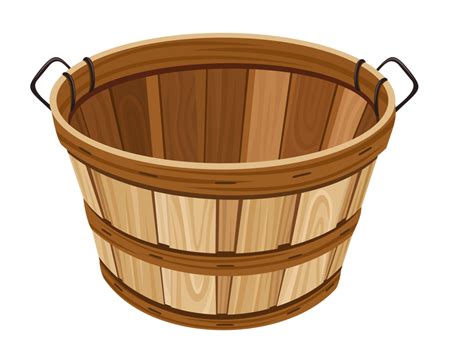 Basket Clipart Clip Art Wooden Basket