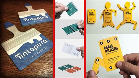 Choose from standard, square, folded, and other formats in a variety of styles and colors, with matching resume and logo templates. 100+ inspiring examples of Creative business cards - YouTube