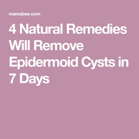 4 Natural Remedies Will Remove Epidermoid Cysts In 7 Days Epidermoid