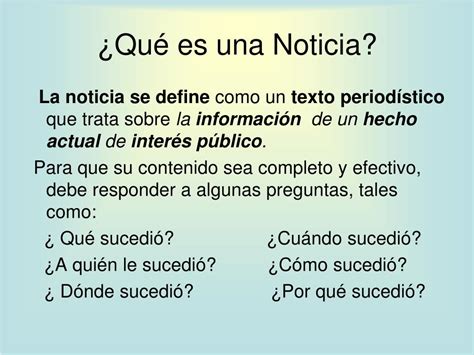 Ppt La Noticia Powerpoint Presentation Free Download Id5427399