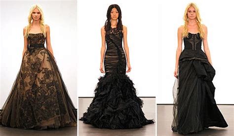 When someone tries on a vera wang dress. Black Wedding Gowns From the Runway to the Aisle - The New ...