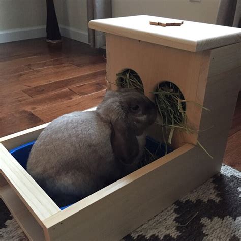 Bunny Rabbit Hay Feeder With Built In Litter Box