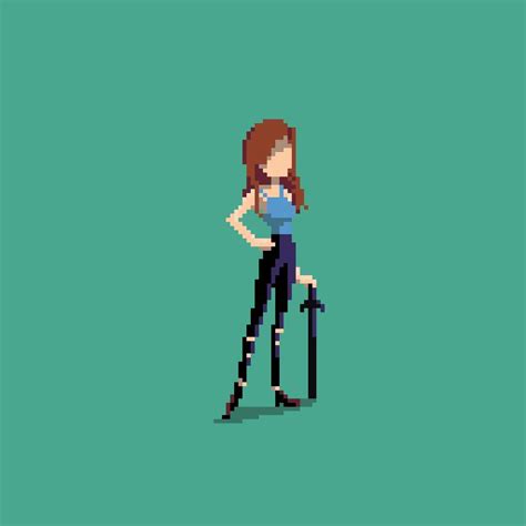 Female Character Design Pixelart Pixel Art Characters Female