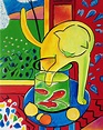 Hand Painted Henri Matisse the Cat With Red Fish Painting Reproduction ...
