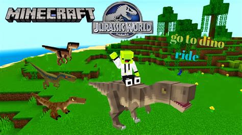 Minecraft Jurassic World Minecraft Jurassic Park Minecraft Jurassic World Mod Youtube