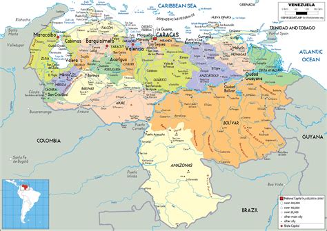 Political Map Of Venezuela