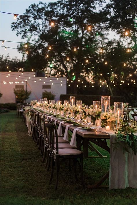 30 Brilliant Wedding Ideas To Use Edison Bulbs Backyard Wedding