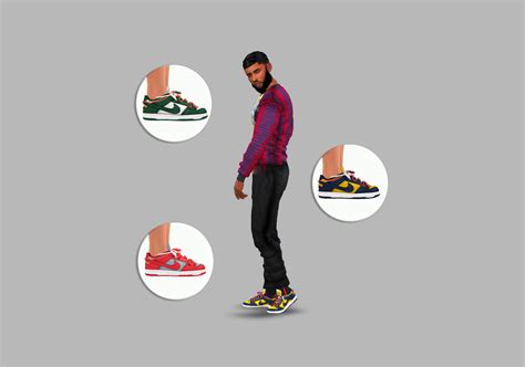 Nike Dunk Low Xion On Patreon Sims 4 Cc Shoes Sims 4 Men Clothing