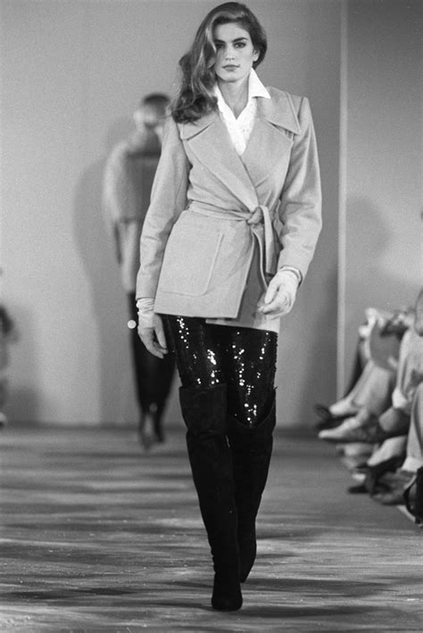 From The Archives Cindy Crawfords 90s Supermodel Runway Style