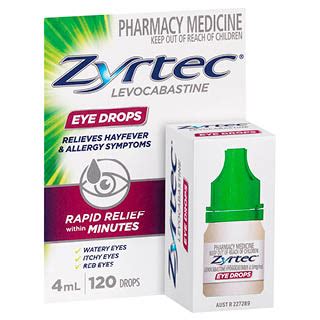 Fight the allergens that cause itchy eyes with systane® zaditor® eye drops. Zyrtec Eye Drops - 4mL | Amcal