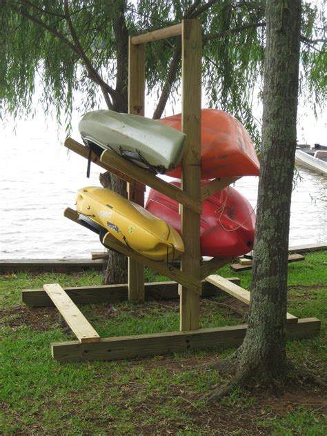 Building Canoe Storage Rack Image To U