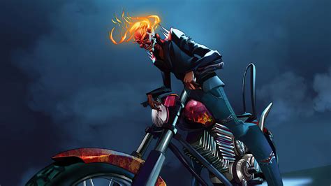 Ghost Rider With Bike Hd Superheroes 4k Wallpapers Images