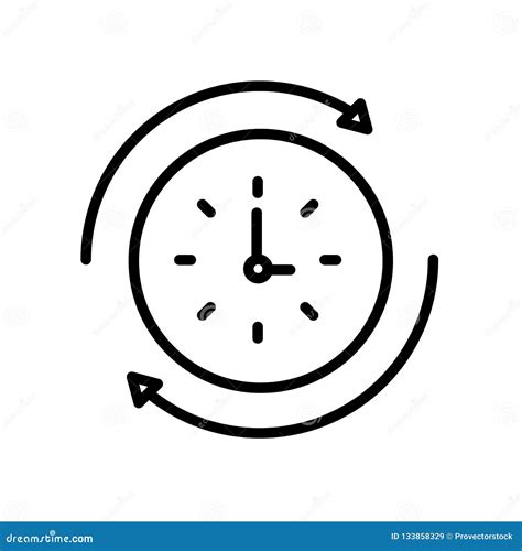 Rewind Time Icon Isolated On White Background Stock Vector