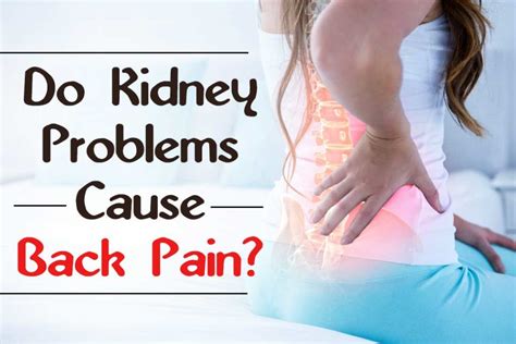 Can Kidney Problems Cause Back Pain