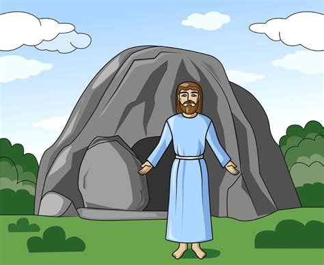 Jesus And Empty Tomb Free Stock Illustrations Creazilla