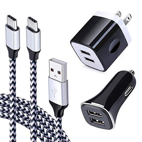 Dual Usb Wall Charger Plug 2 Port C Phone Charger Fast Usb Car Charger