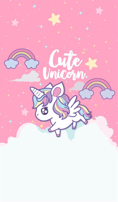 Download Kawaii Unicorn Girly Wallpapers Cute Backgrounds Sexiz Pix