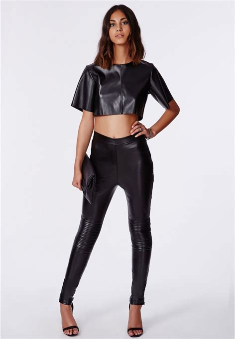 Missguided Faux Leather Crop Top In Black Where To Buy And How To Wear