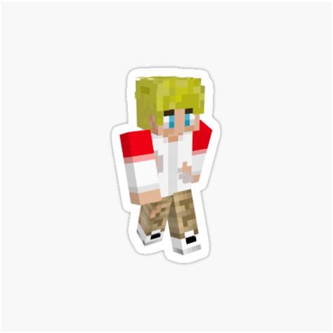 Tommyinnit Exile Minecraft Skin Sticker For Sale By Lottedesigns